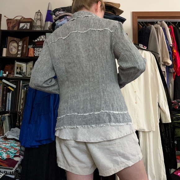 Carré Noir 100% Linen Jacket - Picture 12 of 16